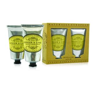 Cadeauset Hand & Foot Cream Ginger & Lime