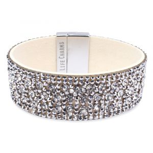 480320 - Life Charms - BT20 - Wrap Bracelet Cream-Silver Diamant