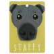 Hondenriemhanger (Pooch Pal) - DL112 - Staffy - Grey