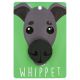 HONDENRIEMHANGER (POOCH PAL) - DL117 - Whippet - Grijs 