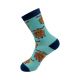 ECO CHIC - Bamboo Sock - SK11BU - Blue Highland Cow