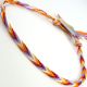 660039 - WB Friendship Bracelet - D9 Orange/Red/Purple