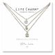 480519 - Life Charms - YY19 - Necklace 3 layer Crystal Cascade