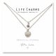 Life Charms - YY23 - Necklace Silver Crystal Heart 