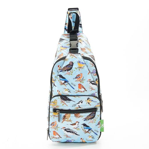 Eco Chic - Crossbody Bag - I07BU - Blue - Wild Birds