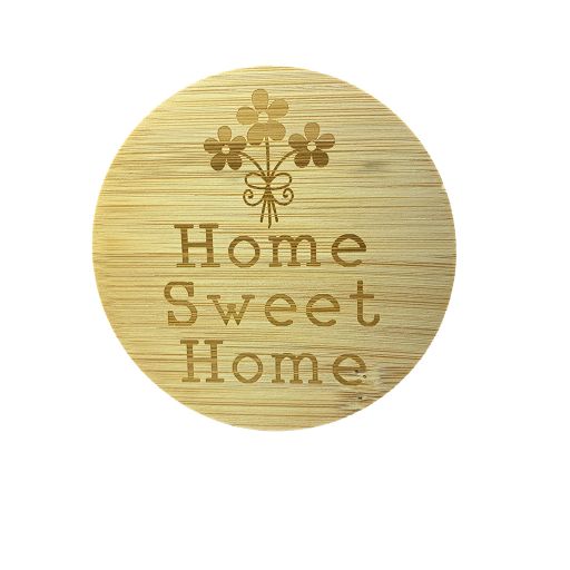 Couvercle en bambou - Home Sweet Home