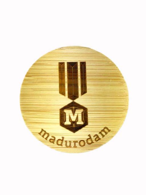 Bamboe deksel - Logo Madurodam