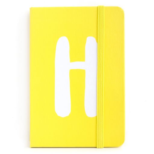 Notebook I saw this - letter H