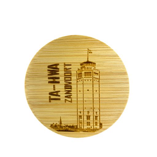 Bamboe deksel - Zandvoort - Watertoren met naam Ta_HWA 