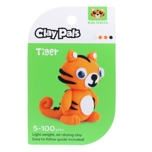 Clay Pals kleisetje - Tiger (tijger)