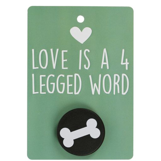 Hondenriemhanger (Pooch Pal) - DL17 - Love is a 4 Legged Word