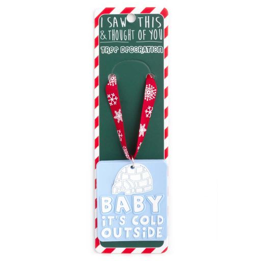 ISXM0113 Tree Decoration - Baby Is it Cold Outside
