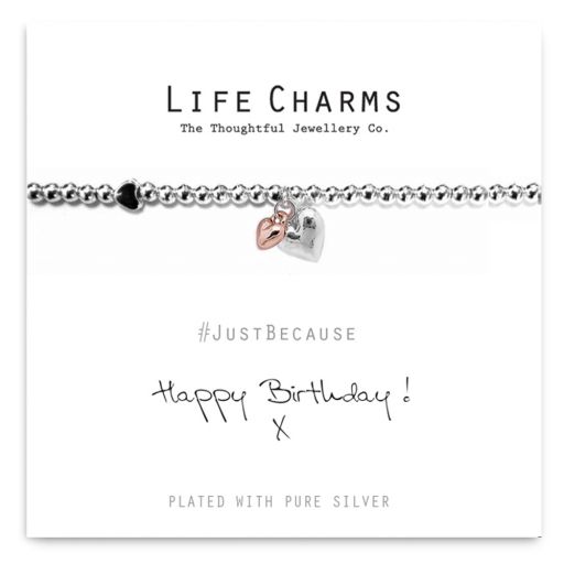 480208-1 - Life Charms - LC008BBW - Just because - Happy Birthday