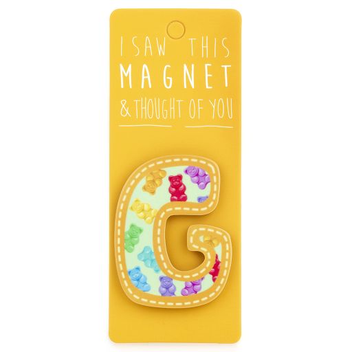 I saw this Magnet and .... - MA027 - Letter G