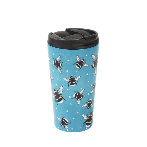 Eco Chic - The Travel Mug  (thermosbeker) - N01 - Blue - Bumble Bee 