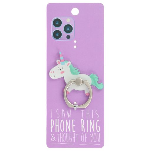 Phone Ring Holder - PR057 - I Saw This Phone Ring - Unicorn 2