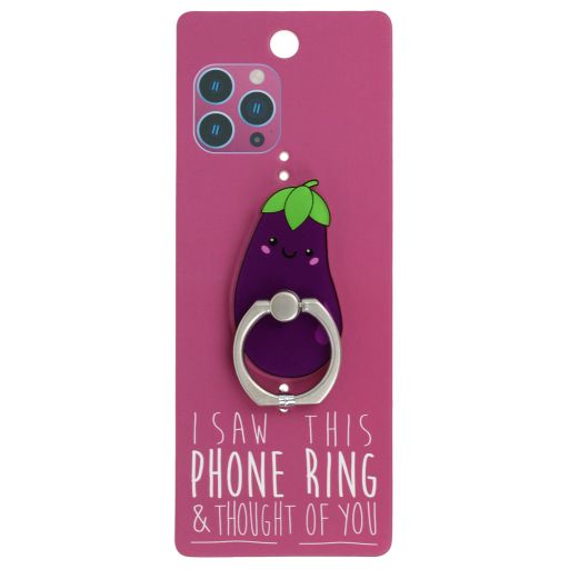 Phone Ring Holder _ PR126 - I Saw This Phone Ring - Aubergine