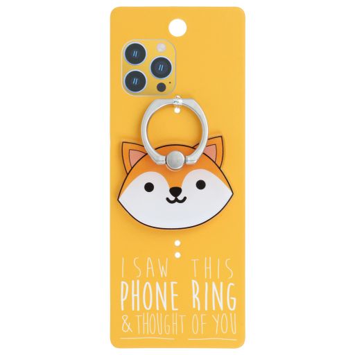 Phone Ring Holder _ PR147 - I Saw This Phone Ring - Fox